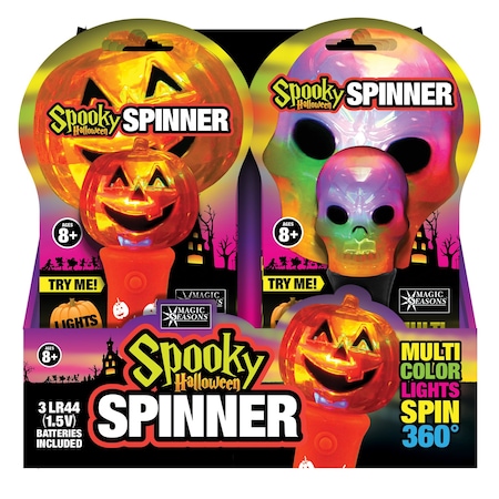 Shawshank Ledz Magic Seasons 7.5 in. Prelit Spooky Spinner Lights 702115